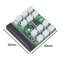 HP 1200W 750W PSU GPU 마이닝 용 서버 전원 공급 장치 브레이크 아웃 보드 케이블 12 포트 6-8 핀 커넥터, 02 ep-001_03 기타