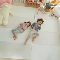 MS4U 밀림방지 패드 증정 층간 소음 방지 친환경 항균 PVC 거실 4단 유아 아기 폴더매트 커버 아이 놀이 매트 200 x 70 x 4 cm, 크림 베이지