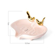 욕실수납함 욕식선반 화장실수납장 크리에이티브 비둘기 욕실 비누 홀더 상자 그린/화이트/핑크 샤워 스폰지 스토리지 트레이 선반, [03] pink
