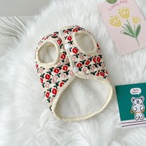똑띠마켓 강아지 고양이 겨울 조끼 패딩 강아지 레트로 조끼