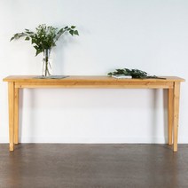 해머슨 원목 콘솔 일자 400x2000 폭이좁은 사이드테이블, 전체화이트