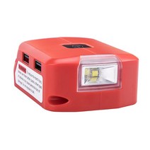 전동공구악세사리 전동공구부품 밀워키용 배터리 어댑터 18V USB 충전기 전원 공급 장치 USB 및 타입 C, 01 Dual USB