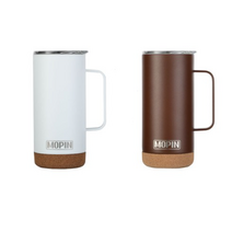 모핀 딤플 스탠 머그 텀블러 2개 셋트 보냉보온 473ml, 화이트+커피