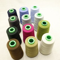 SPUN POLYESTER 100% 실 (12가지 색상) 60수 재봉사 재봉실 소잉부자재 미싱부자재, 브라운