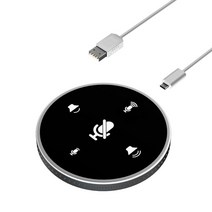 데스크탑 usb 마이크 내장 스피커 360 무지향성 pc 컴퓨터 pc 노트북 용 콘덴서 마이크, 협력사, Y02 블랙