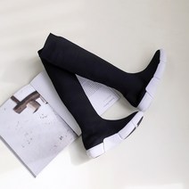 [당일출고] 꼼꼼구두 리오 니트 삭스 롱부츠 (3.5cm)