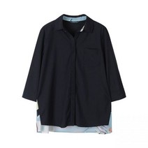 크로커다일레이디 패치 풀오픈 셔츠형 블라우스 CLBMBL119 CLBMBL119451714