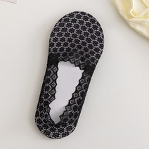 안벗겨 레이스 삭스 5+5 구두 통풍 망 힐 덧신 양말 슈즈 로퍼