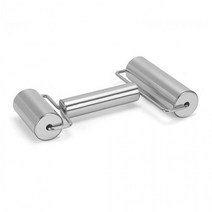 스텐 반죽밀대 더블 롤러 롤링핀 패스트리 도우, [단일상품]