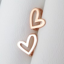 뷰띵 민 하트 원터치 귀걸이