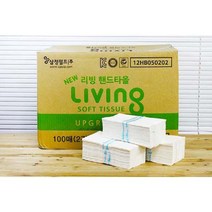 [RA㏓] 삼정펄프 리빙 핸드 타올 100매x50 종이 타월 공장 다용도 페이퍼 영업장 ▷_§Ea, ☆탁월한선택, 《본상품》