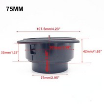 이동식무시동히터 베바스토 75mm 60mmcar 에어 벤트 아울렛 플랫 디젤 에어 덕트 webasto eberspacher 디젤 주차