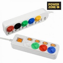 천하지엘씨 멀티탭&콘센트 안전커버 CH4CR 4칼라 콘센트덮개 커버, 1