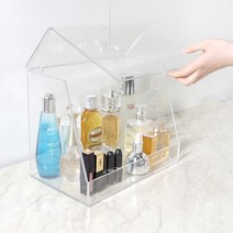 중학생화장품 향수보관함 진열대 네일 섀도우 브러쉬 트레이 립스틱 뚜껑있는 아크릴서랍장, 단품