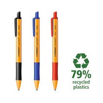 스타빌로 포인트볼 1.0mm 친환경 필기 그립감, 블랙(1.0mm)