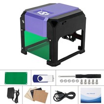 레이저각인기 미니 소형 나무 목공용 3000mw 미니 cnc 기계 usb 데스크탑 레이저 조각기 80x80mm diy 로고 마크 프린터 k5 레이저 커터 나무 금속 조각 조각, 자주색, 나는 플러그, 1개