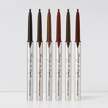 클리오 샤프 쏘 심플 워터프루프 펜슬 라이너 0.14g, 03 카카오브라운, 6개