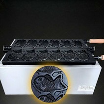 붕어빵 만들기 3구 가정용 전기 큰붕어빵 팬 도미빵 잉어빵 미니붕어빵, 전기 가열 붕어빵 3마리