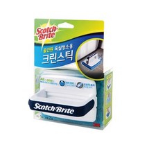 세제 함유 수세미 손잡이 청소도구 올인원 스틱 교체 스카치브라이트 교체형 크린스틱 기관 쉬운청소 건물 가정