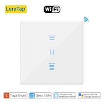 Tuya-스마트 라이프 와이파이 커튼 스위치 연결 롤러 셔터 제어 블라인드 모터 구글 홈 알렉사 전기 창 LoraTap
