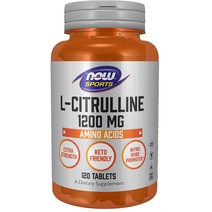 NOW 나우 푸드 스포츠 엘 시트룰린 엑스트라 스트렝스 1200mg 120정, 2팩