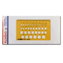 템플렛 코링 No.K 1 미니원형 드로잉