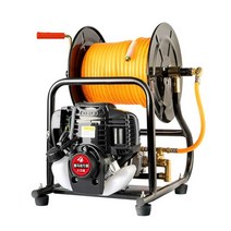 고압호스릴 농사용 분무기 농약 4단 방제기 분무 4M, 엔진 900 압연 파이프 랙+100미터