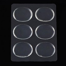 문구3 생활용품 발바닥 부분용 투명 실리콘 패드 6개 1세트