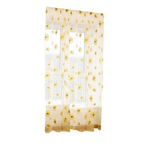 STK 해바라기 인쇄 Voile 커튼 창 스크리닝 Tulle 커튼