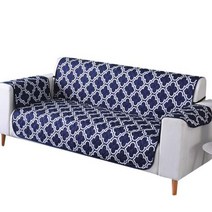 휴식용 1인용 패브릭 접는 눕는 의자 개를위한 방수 소파 커버 고양이 애완 동물 어린이 안티슬립 좌석 안락 슬립 수호자 123 Seater, Blue+Double 116x188cm