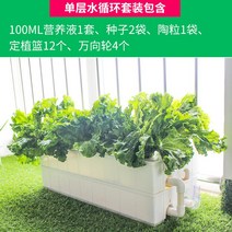 식물재배기 야채 채소 수경 재배기 친환경 무농약 베란다 거실 LED 가정용 스마트팜, A 수지, A 중간, G 단층워터사이클슈트