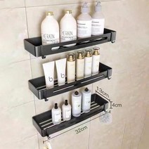 욕실 욕조 코너 선반 모서리 거치대 스테인레스 무타공 드라이기걸이 펀치가없는 삼각형 랙, 12