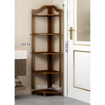 원목 깔끔이코너수납장 3단4단 모서리 거실코너장 다층틈새정리함 벽 침실, 1개, B