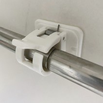 무타공 낚싯대 고정 스프링 버클 뒷면 스티커 낚시 걸이 받침대 홀더, A) 화이트1P