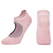 필라테스 슈즈 요가 신발 여성용 미끄럼 방지 양말 실내 체육관 피트니스 댄스 발레 스포츠 빛나는 실버 실크 맨발 등없는 그립 양말, EU35-40 US4.5-8.5