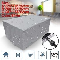 야외 피크닉 정원 테이블세트 이케아 테라스 탁자 방진 방수 7 8 9 피트 야외 풀 풀 solid with drawstring billiard table dust cover, Silver, C-287x155x82cm