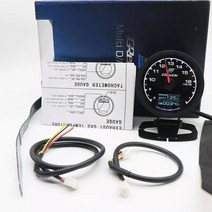 오일게이지 GReddi 부스트 7 색 LCD 터보 압력 RPM 레이싱 센서 2.5 인치 공지사항, 10RPM
