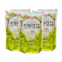 트리오 베이킹소다 담은 친환경 주방세제 산뜻한 라임향 리필 1.2L x 3개