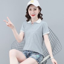 프린트 여름 여자 골프 셔츠 테니스 티 상의