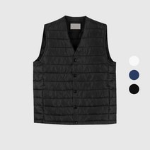 화이트빌딩 남자 가벼운 겨울 초경량 V넥 빅사이즈 패딩 조끼