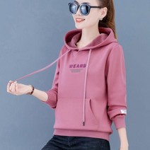 L.ONLINESHOP여성 기모 후드티 맨투맨 캐주얼 자수 빅사이즈 mdi57 후드티 후드집업 후드코트 힙합패션