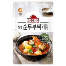 [청정원] 짬뽕순두부찌개양념140g x5개, 140g, 5개