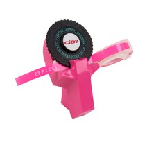 Docooler 핑크 (접착 테이프 롤 (2) 검은 색 무작위 1)와 PDA 장식 종이 타자기 C101 미니 점자 라벨 프린터, 분홍