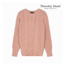 [써스데이아일랜드] [Thursday Island] 여성 울 알파카 라운드 니트(T209A