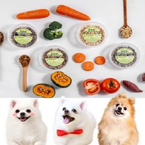 베이비망고 반려동물 강아지 영양 수제 화식사료 4종류 종합 세트-닭가슴살&연어 오리가슴살&소간 말고기&초록입홍합 소홍두깨살&멸치