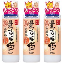 Sana Namerakahonpo Isoflavone Skin 사나 나메라카혼포 두유 발효액 이소플라본 스킨 화장수 촉촉한 타입 200ml 3팩, 1세트(3통), 0.2L