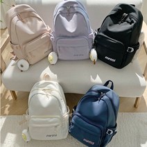 그로니 심플 무지 백팩