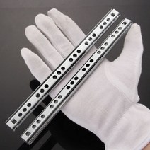 슬라이딩 슬라이드 레일 17mm 와이드 스틸 볼 서랍 캐비닛 러너 가이드 그루브 베어링 DIY 1 쌍 2 외관, 310MM-13inch