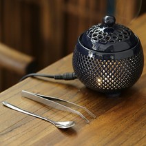 세라믹 무드등 디퓨저 LED 조명 수면등 인테리어, 1. 무드등 아로마 테라피 블루블랙