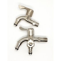 스텐수도꼭지 스텐양갈래수도꼭지 수도꼭지스텐 국내산수도꼭지 DIY수도꼭지, 세탁수도꼭지